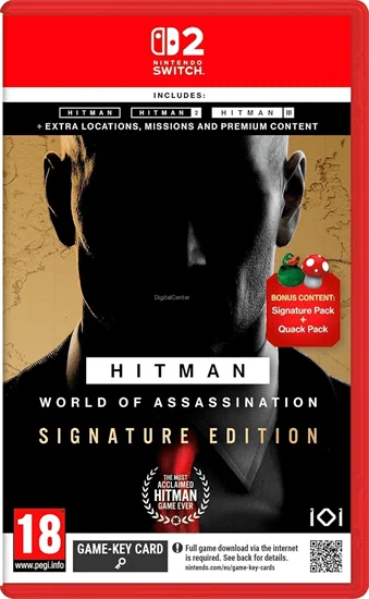 Hitman World Of Assassination Nintendo Switch 2  + החלפה חינם
