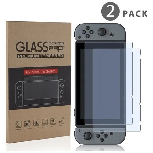 2 יחידות מגן מסך זכוכית Nintendo Switch